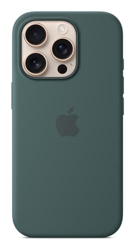 Apple iPhone 16 Pro Silicone Case with MagSafe - Lake Green view 1