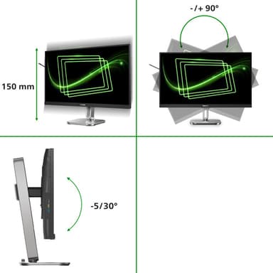 Philips 5000 series 27B2G5200/00 computer monitor 68.6 cm (27") 1920 x 1080 pixels Full HD LCD Anthracite view 4