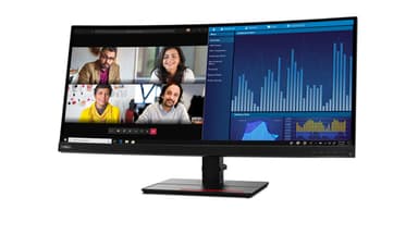 Lenovo ThinkVision P34w-20 computer monitor 86.7 cm (34.1") 3440 x 1440 pixels Wide Quad HD LED Black view 8