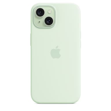 Apple iPhone 15 Silicone Case with MagSafe - Soft Mint view 4