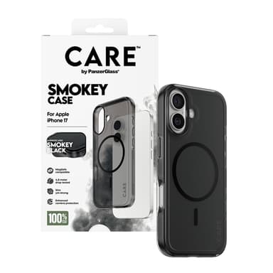 PanzerGlass CARE™ by ® Smokey Case w. Black MagSafe iPhone 17 view 5