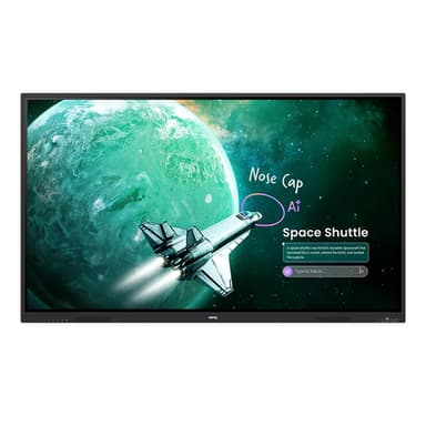 BenQ RE7505A interactive whiteboard 190.5 cm (75") 3840 x 2160 pixels Touchscreen Black USB view 1