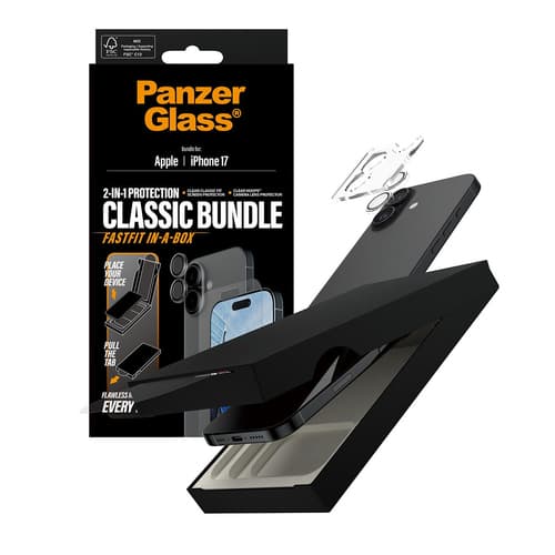 PanzerGlass PG82398 mobile phone screen/back protector Clear screen protector Apple