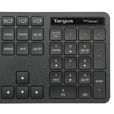 Targus EcoSmart AKB873UK keyboard Universal RF Wireless + Bluetooth QWERTY UK English Black view 6