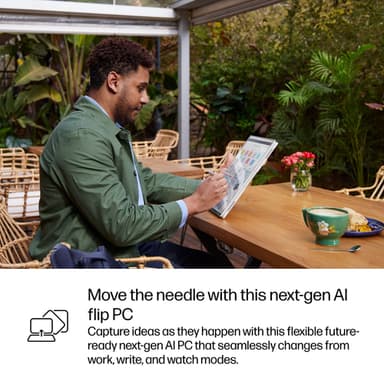 HP EliteBook X Flip G1i Next Gen AI PC Wolf Pro Security Edition Copilot+ PC Intel Core Ultra 7 258V Hybrid (2-in-1) 35.6 cm (14") Touchscreen 2.5K 32 GB LPDDR5x-SDRAM 1 TB SSD Wi-Fi 7 (802.11be) Windows 11 Pro Silver view 16