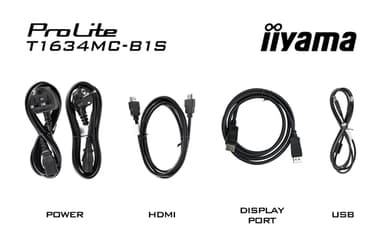 iiyama ProLite T1634MC-B1S computer monitor 39.6 cm (15.6") 1920 x 1080 pixels Full HD LED Touchscreen Black view 8