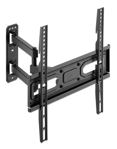 Manhattan Wall Mount for TV & Monitors (Full Motion), For screens 32" to 55", VESA compatibility: all between 100x100mm to 400x400mm - check the dimensions of the four mounting holes on back of screen to ensure it fits, Max 35kg, Black, Bracket view 6