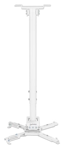 Manhattan Projector Mount, Ceiling, Universal, Full Motion, Height Range: 745 to 1145mm, Max 35kg, White, 360° rotation, +/-20° Tilt, and +/-8° Swivel, Lifetime Warranty view 5