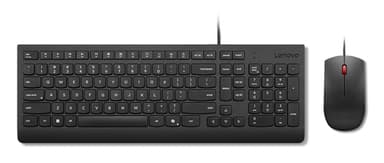 Lenovo KB MICE_BO Essencial WR KBMS GB A1 keyboard Mouse included Universal USB UK English Black view 1