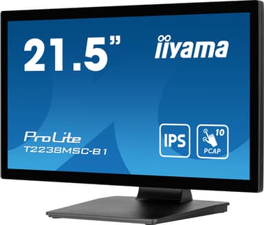 iiyama ProLite T2238MSC-B1 computer monitor 54.6 cm (21.5") 1920 x 1080 pixels Full HD LED Touchscreen Black view 5