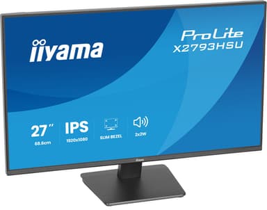 iiyama ProLite X2793HSU-B1 computer monitor 68.6 cm (27") 1920 x 1080 pixels Full HD LED Black view 8