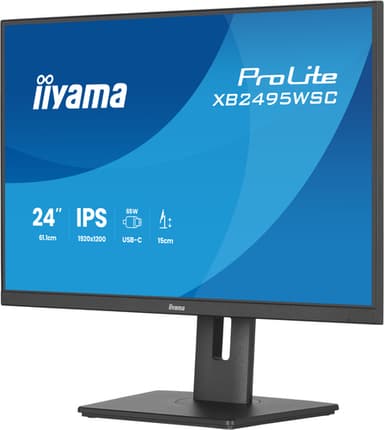 iiyama ProLite XB2495WSC-B1 computer monitor 61.2 cm (24.1") 1920 x 1200 pixels WUXGA LED Black view 6