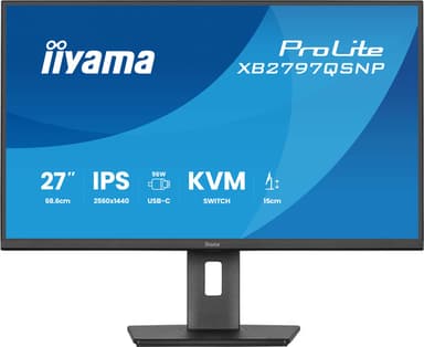 iiyama ProLite XB2797QSNP-B1 computer monitor 68.6 cm (27") 2560 x 1440 pixels Quad HD LCD Black view 4