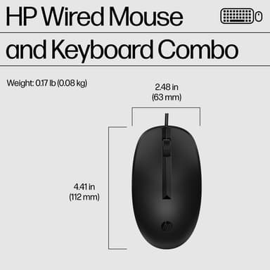 HP 225 Wired Mouse and Keyboard Combo view 10