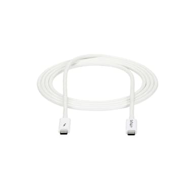 StarTech.com 6.6ft (2m) Thunderbolt 3 Cable, 20Gbps, 100W PD, 4K, Thunderbolt Certified, Compatible with Thunderbolt 4/USB 3.2/DisplayPort view 6