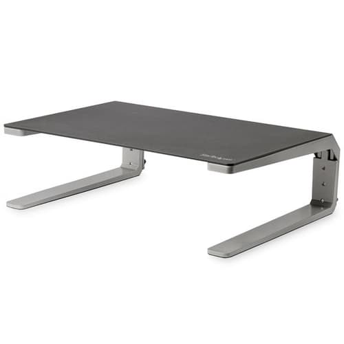 StarTech.com Monitor Riser Stand - Steel and Aluminum - Height Adjustable - For up to 32" (22lb/10kg) Displays