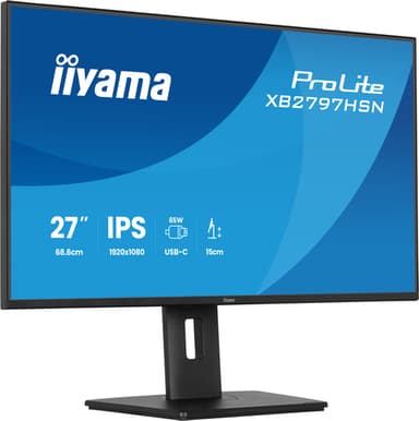 iiyama ProLite XB2797HSN-B1 computer monitor 68.6 cm (27") 1920 x 1080 pixels Full HD LCD Black view 5