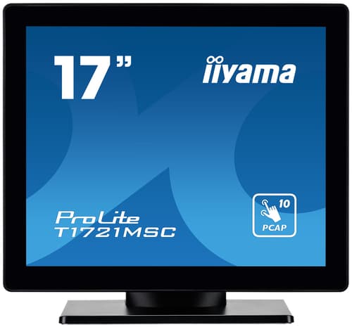 iiyama ProLite T1721MSC-B2 computer monitor 43.2 cm (17") 1280 x 1024 pixels SXGA LED Touchscreen Tabletop Black