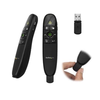StarTech.com Wireless Presentation Remote with Green Laser Pointer - 90 ft. (27 m) - TAA view 1
