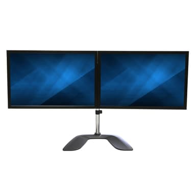 StarTech.com Dual Monitor Stand - Ergonomic Desktop Monitor Stand for up to 32" (17.6lb/8kg) VESA Displays - Free-Standing Articulating Universal Computer Monitor Mount - Adjustable Height - Silver view 6