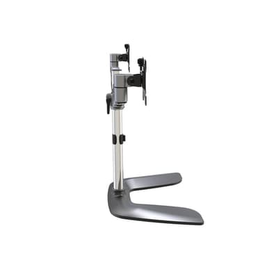 StarTech.com Dual Monitor Stand - Ergonomic Desktop Monitor Stand for up to 32" (17.6lb/8kg) VESA Displays - Free-Standing Articulating Universal Computer Monitor Mount - Adjustable Height - Silver view 5