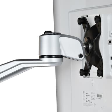 StarTech.com Desk Mount Dual Monitor Arm - Premium Articulating Monitor Arm - up to 27" (17.6lb/8kg) VESA Mount Displays - Height Adjustable Monitor Mount - Rotate/Tilt/Swivel - Clamp/Grommet - Silver - TAA view 16