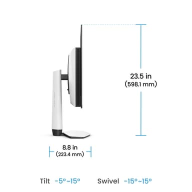BenQ EX321UZ computer monitor 80 cm (31.5") 3840 x 2160 pixels 4K Ultra HD OLED White view 8