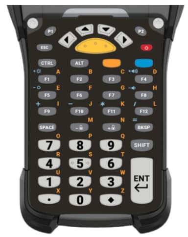 Zebra KYPD-MC9343FN-01 mobile device keyboard Alphanumeric English Black, Grey view 1