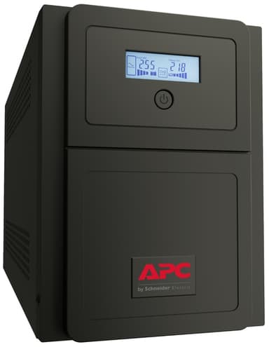 APC Easy UPS 1 Ph Line Interactive, 1000VA, Tower, 230V, 6 IEC C13 outlets, AVR, Dry Contact, LCD, W/O Network Card support view 1
