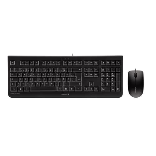CHERRY DC 2000 keyboard Mouse included Universal USB QWERTZ Czech Black