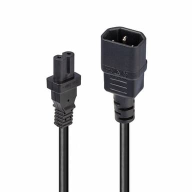 Lindy 2m IEC C14 to IEC C7 (Figure 8) Power Cable view 1