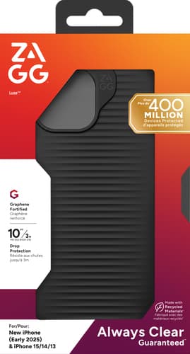 ZAGG Luxe Case Apple iPhone 17e/16e/15/14/13 Black view 7
