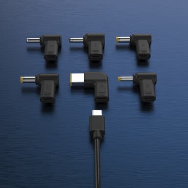 j5create JUP1565DC 67W GaN PD USB-C® Mini Charger with 6 Types of DC Connector-EU, Black view 9