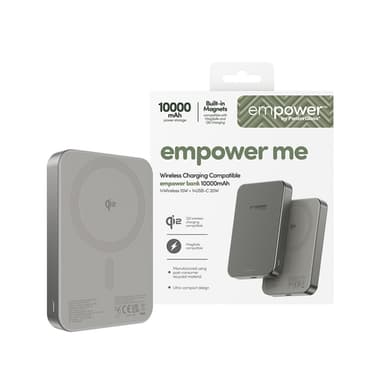 PanzerGlass empower™ by ® empower™ Bank | 10000mAh | Titanium Wireless charging view 2