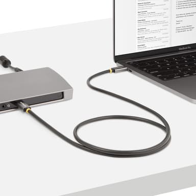 StarTech.com 3ft (1m) USB4 Cable 40Gbps, 100W (5A) Power Delivery, 8K 120Hz / 4K 240Hz DP Alt Mode, USB-IF Certified USB-C Cable - Thunderbolt Compatible view 10