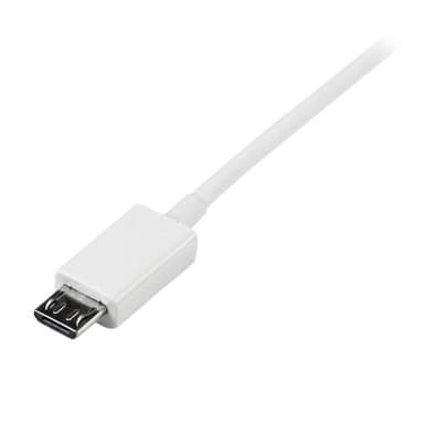 StarTech.com 0.5m White Micro USB Cable - A to Micro B view 3