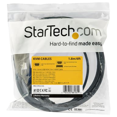 StarTech.com 10 ft. (3 m) USB KVM Cable for Rackmount Consoles view 5
