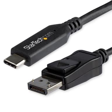 StarTech.com 6ft/1.8m USB C to DisplayPort 1.4 Cable - 4K/5K/8K USB Type-C to DP 1.4 Alt Mode Video Adapter Converter - HBR3/HDR/DSC - 8K 60Hz DP Monitor Cable for USB-C/Thunderbolt 3 view 1