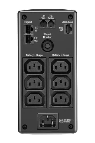 APC BR650MI uninterruptible power supply (UPS) Line-Interactive 0.65 kVA 390 W 6 AC outlet(s) view 3