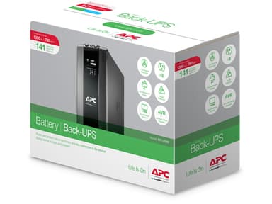 APC Back-UPS Pro, 1300VA/780W, Tower, 230V, 8x IEC C13 outlets, AVR, LCD, User Replaceable Battery view 7