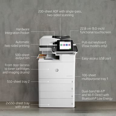 HP Color LaserJet Enterprise Flow MFP M776z view 20