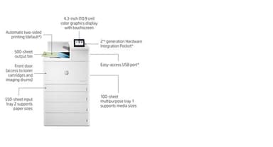 HP Color LaserJet Enterprise M856dn view 14