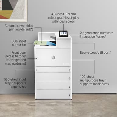 HP Color LaserJet Enterprise M856dn view 7