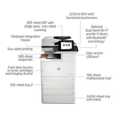 HP Color LaserJet Enterprise MFP M776dn view 16