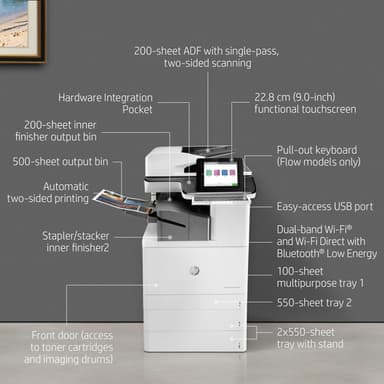 HP Color LaserJet Enterprise Flow MFP M776zs view 16