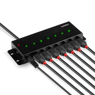 Lindy 7 Port USB 2.0 Metal Hub view 5