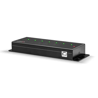 Lindy 7 Port USB 2.0 Metal Hub view 2