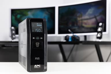 APC Back-UPS Pro, 1200VA/720W, Tower, 230V, 8x IEC C13 outlets, Sine Wave, AVR, USB Type A + C ports, LCD, User Replaceable Battery view 4