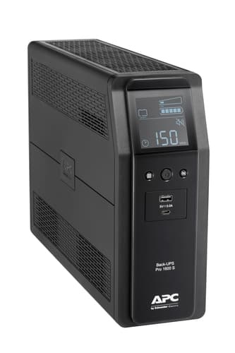 APC Back-UPS Pro, 1600VA/960W, Tower, 230V, 8x IEC C13 outlets, Sine Wave, AVR, USB Type A + C ports, LCD, User Replaceable Battery view 13