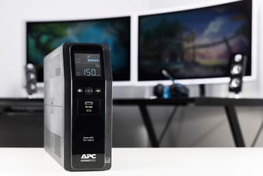 APC Back-UPS Pro, 1600VA/960W, Tower, 230V, 8x IEC C13 outlets, Sine Wave, AVR, USB Type A + C ports, LCD, User Replaceable Battery view 4